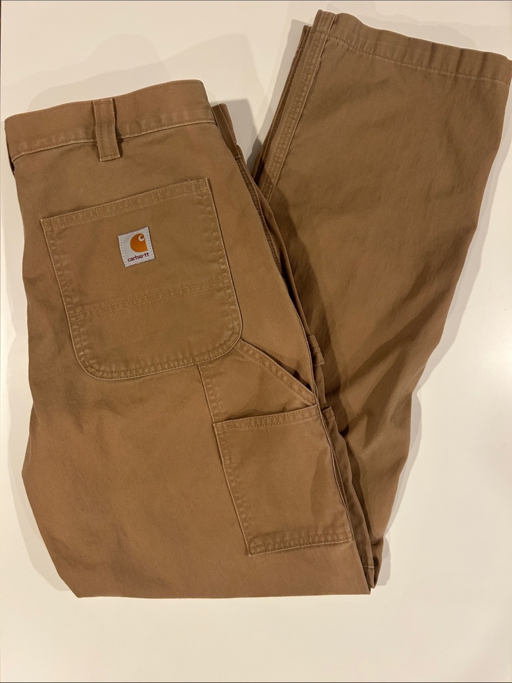 Men’s Carhartt Tan B324 Relaxed Fit Carpenter Pants